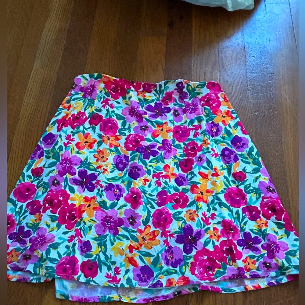 Showpo bright floral mini skirt
